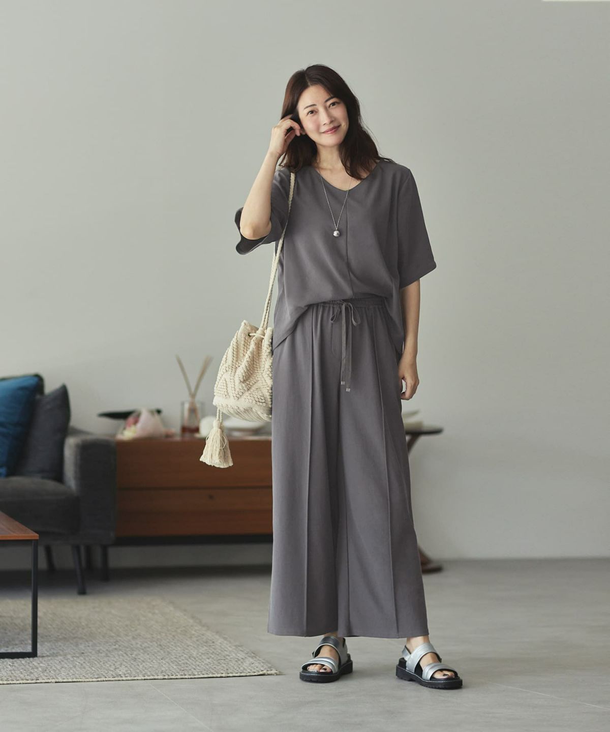 着用イメージ 168cm チャコール 02サイズ