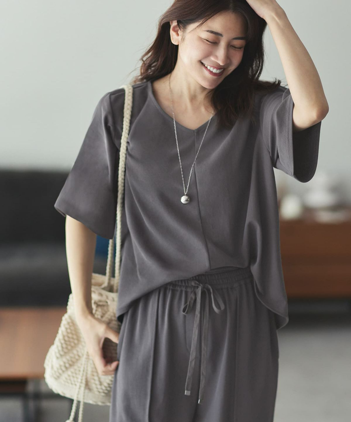 着用イメージ 168cm チャコール 02サイズ