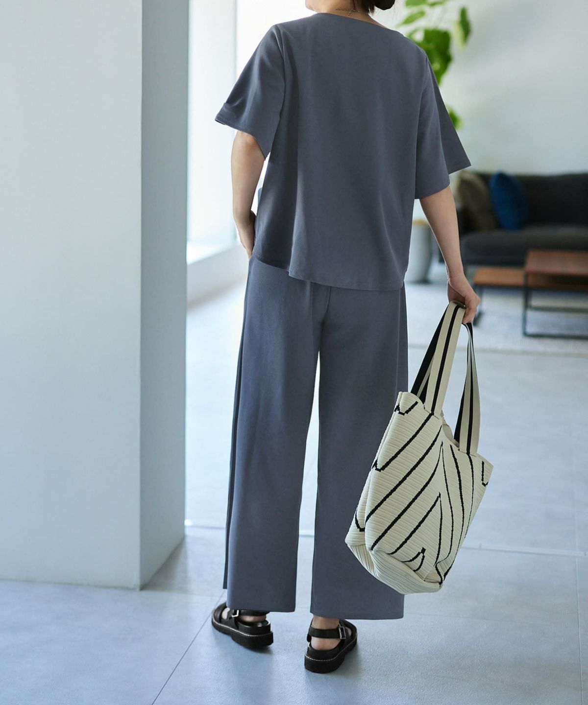 着用イメージ 168cm ブルーグレー 02サイズ