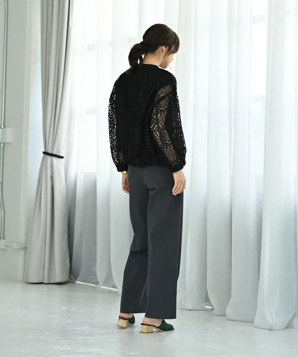 着用イメージ 172cm ブラック