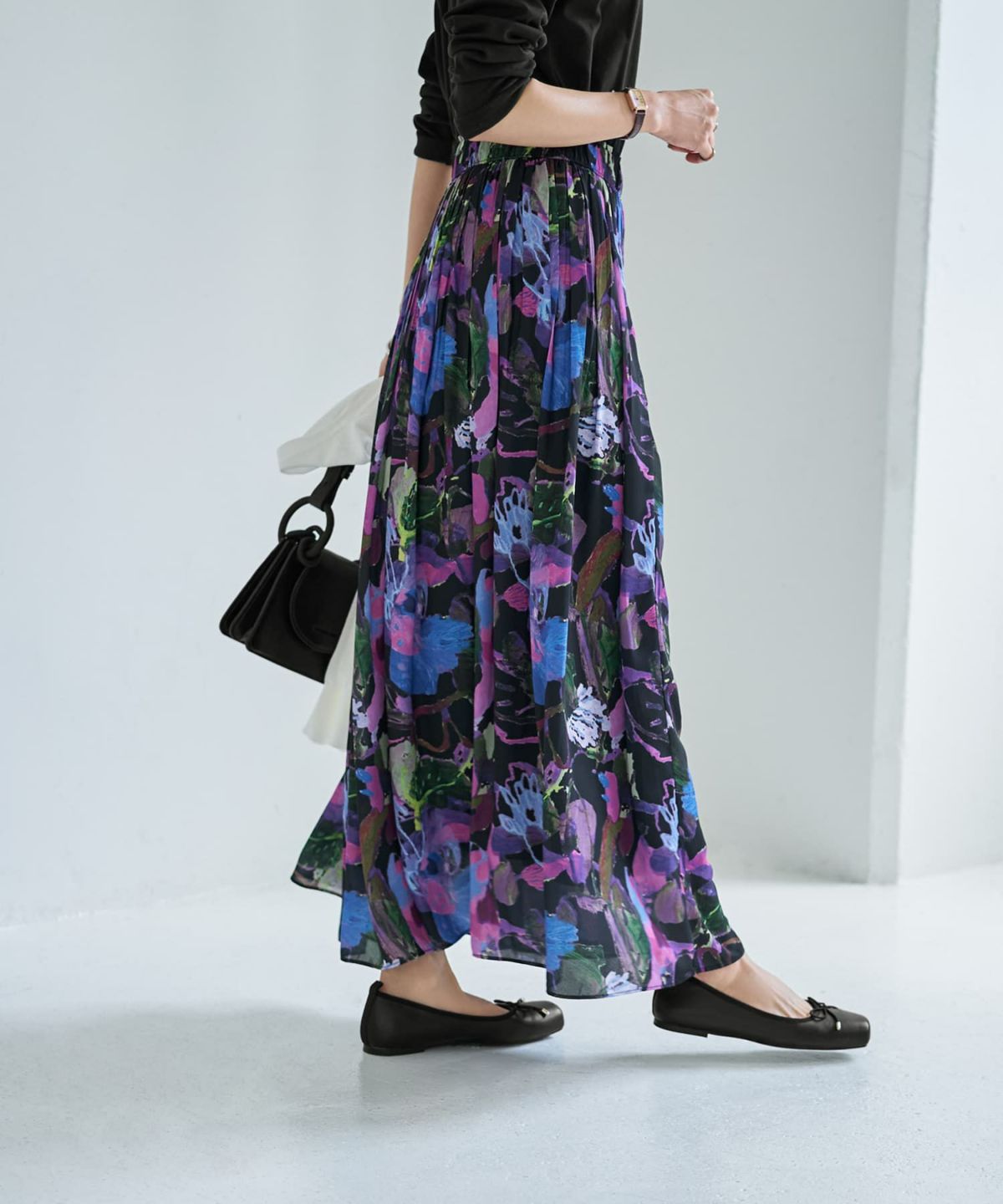 着用イメージ 167cm ブラックミックス 02サイズ着用イメージ ブラックミックス 02サイズ