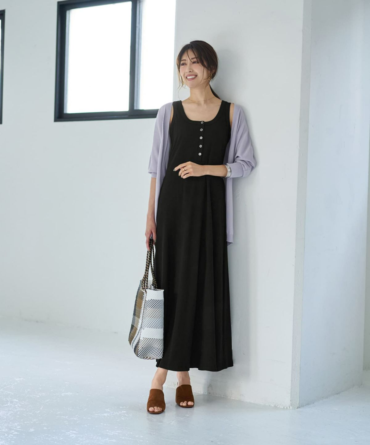 着用イメージ 167cm ブラック 02サイズ