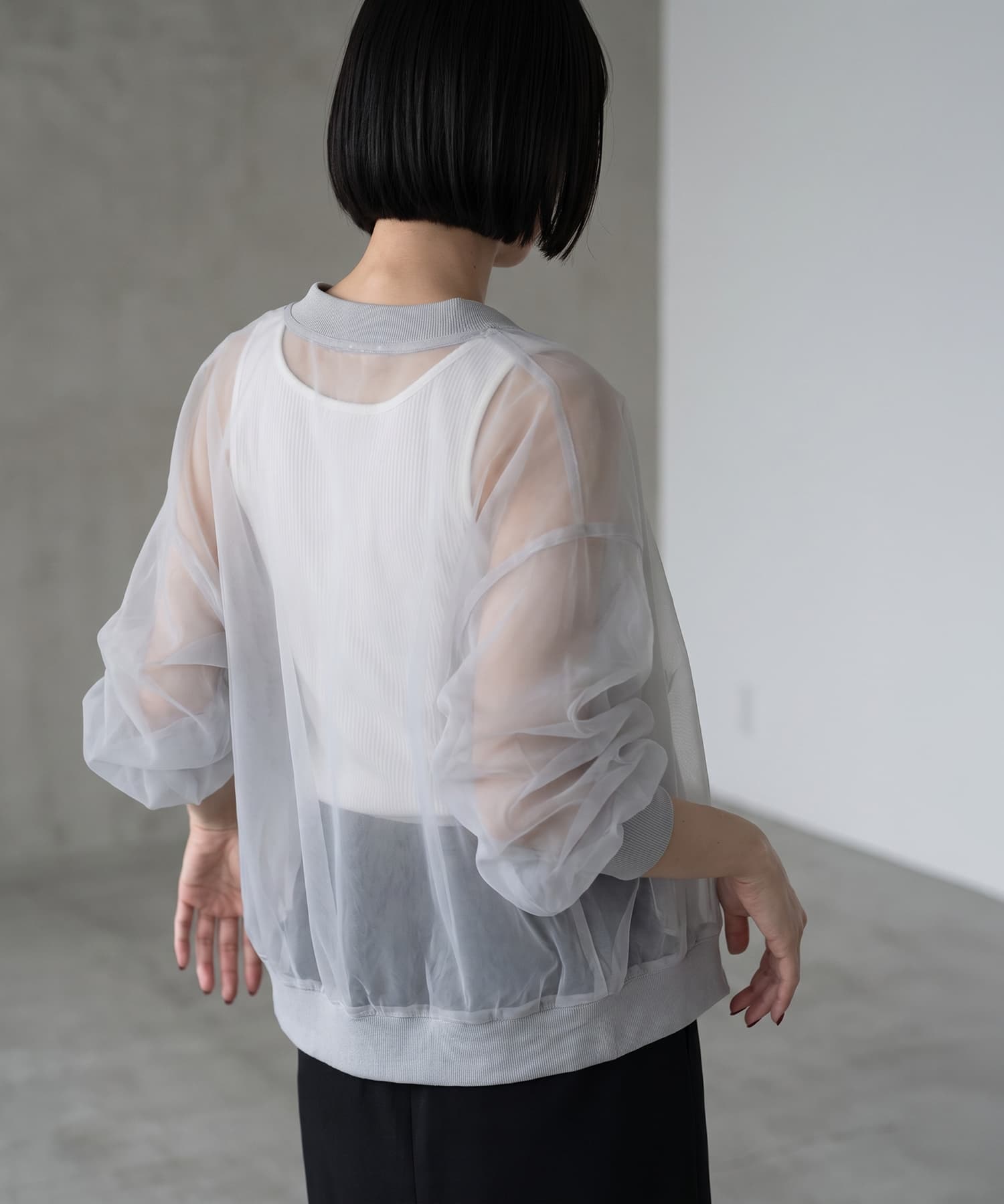 着用イメージ 172cm ブラック