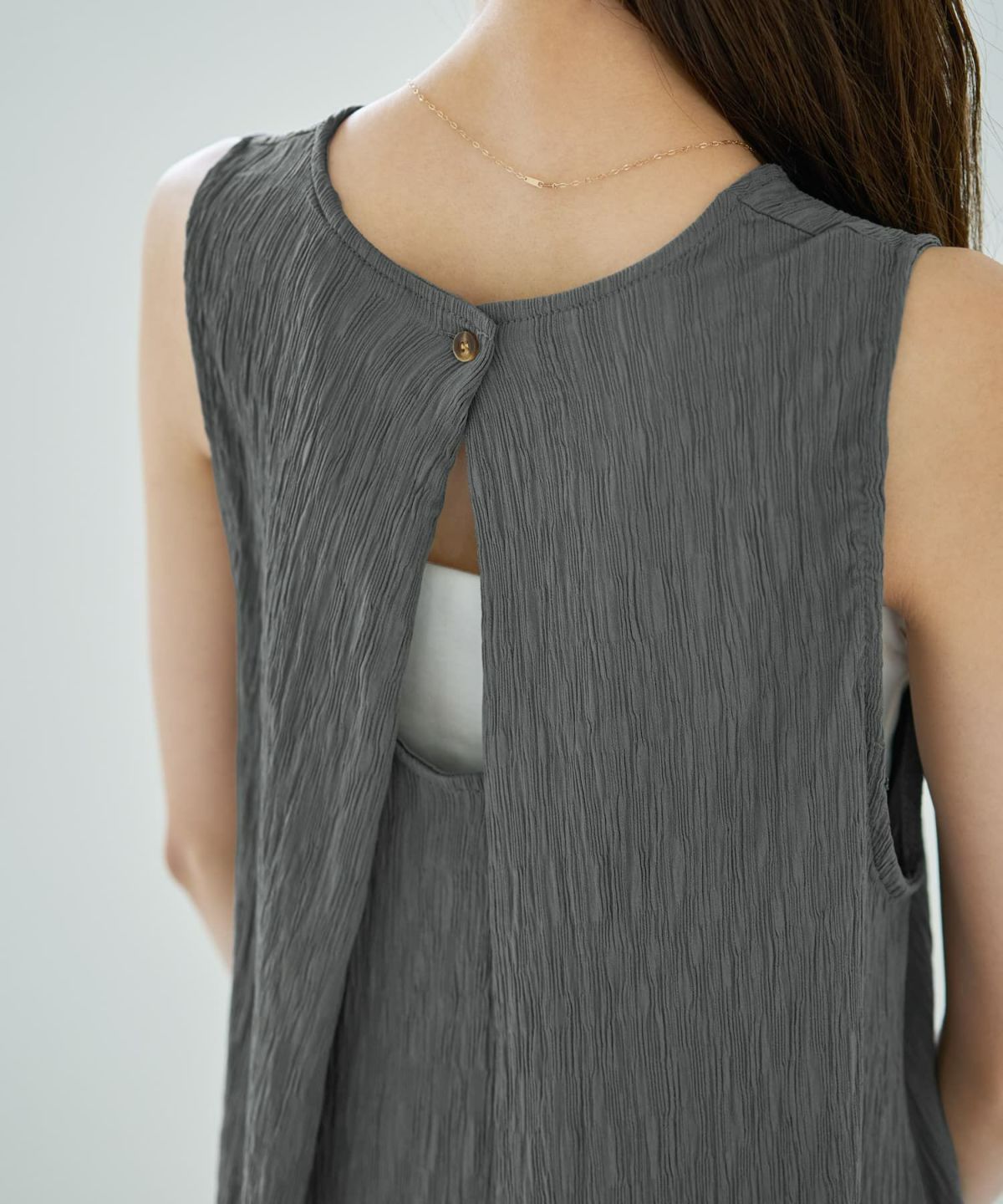 着用イメージ 167cm グレー