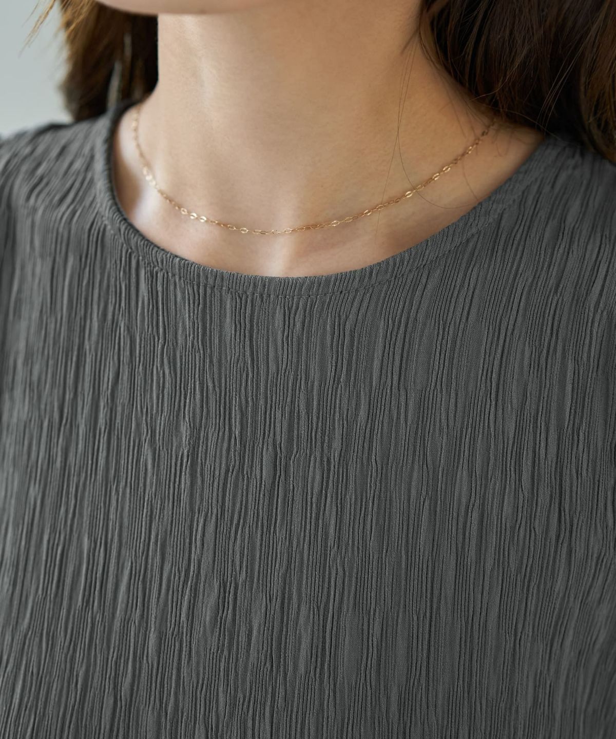 着用イメージ 167cm グレー