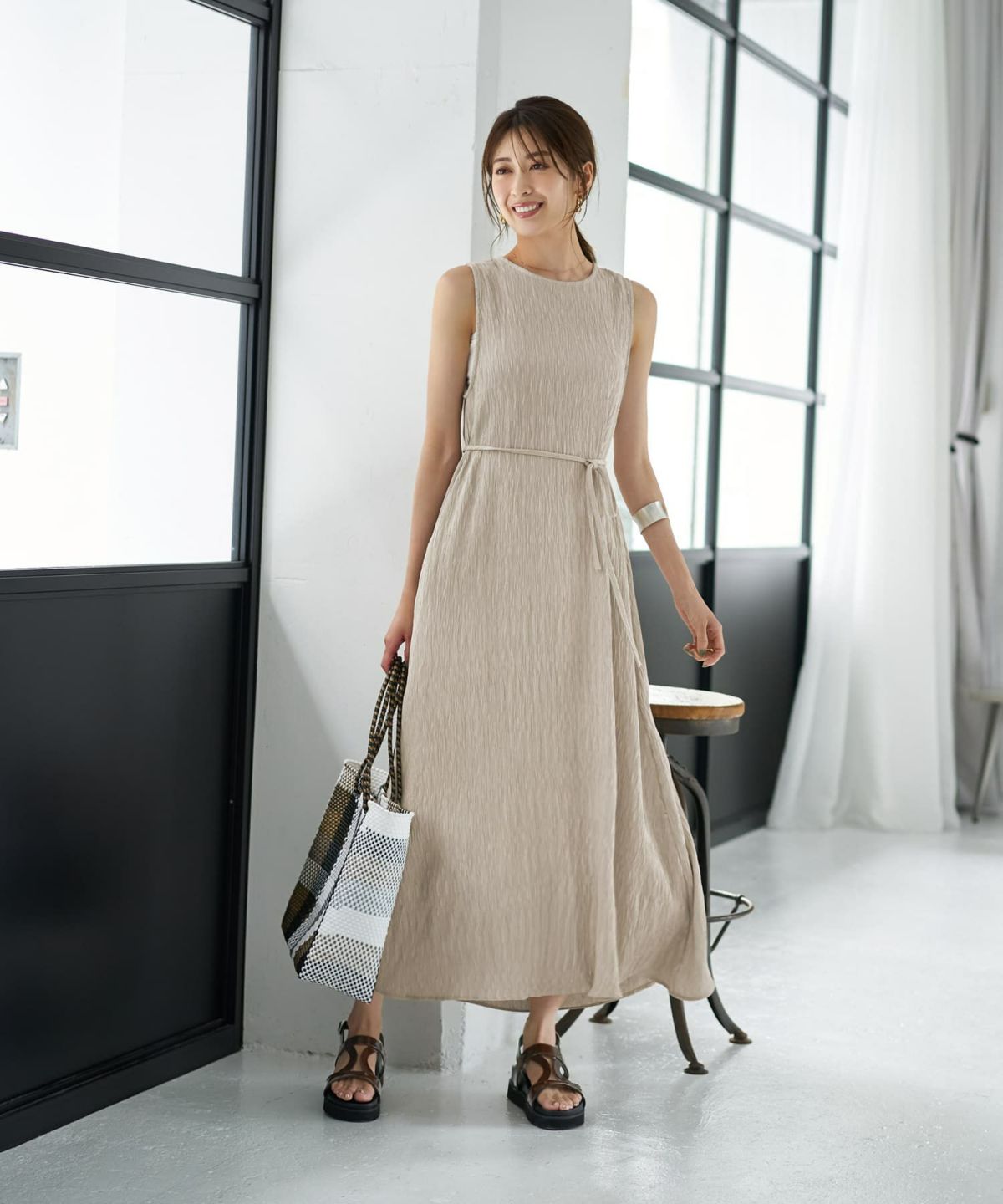 着用イメージ 167cm ナチュラル