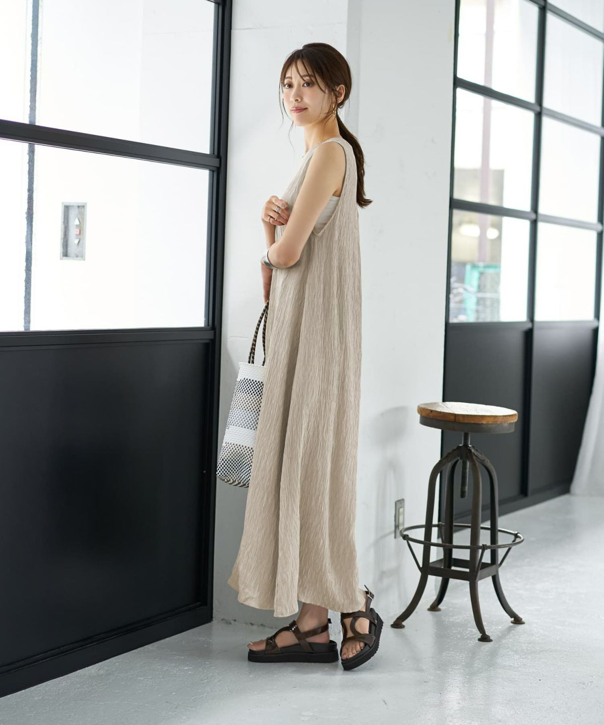 着用イメージ 167cm ナチュラル