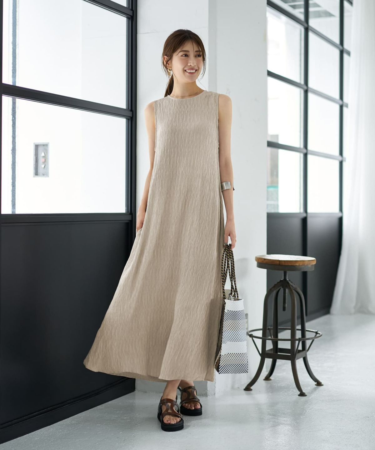 着用イメージ 167cm ナチュラル