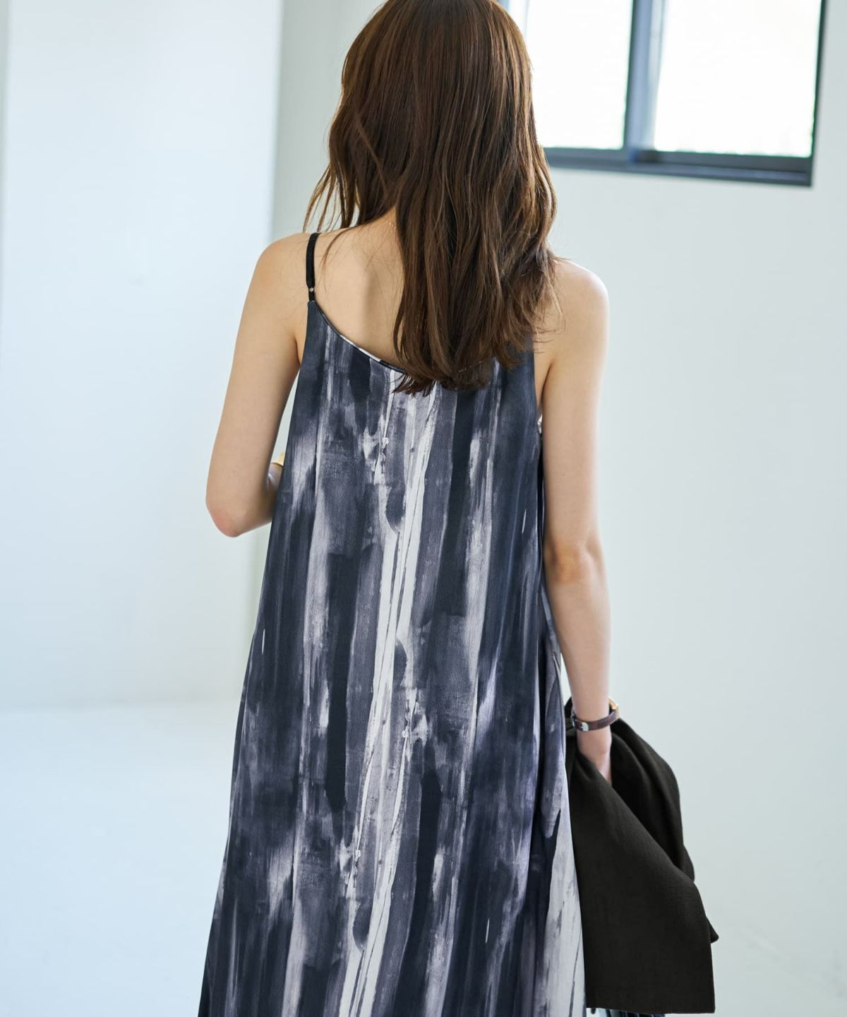 着用イメージ 167cm ブラックミックス 02サイズ