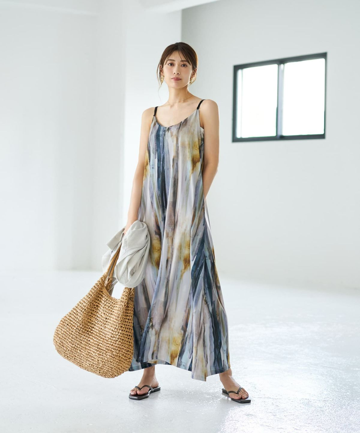 着用イメージ 167cm ブルーミックス 02サイズ