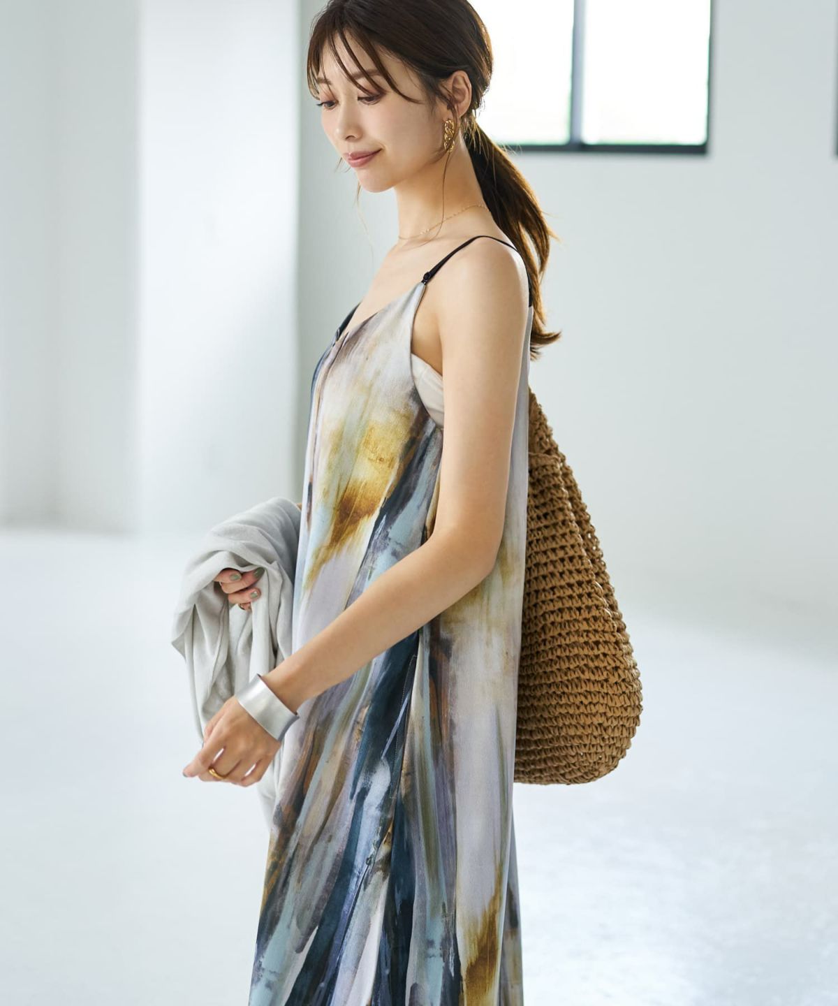 着用イメージ 167cm ブルーミックス 02サイズ