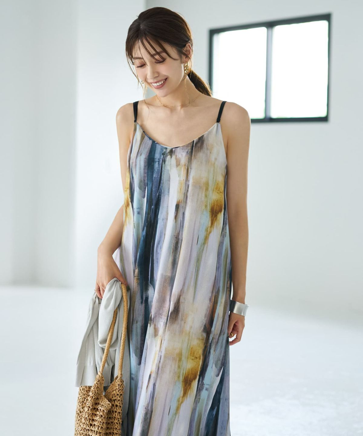 着用イメージ 167cm ブルーミックス 02サイズ