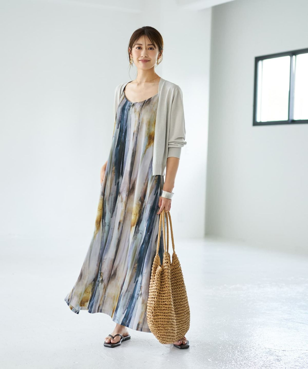 着用イメージ 167cm ブルーミックス 02サイズ