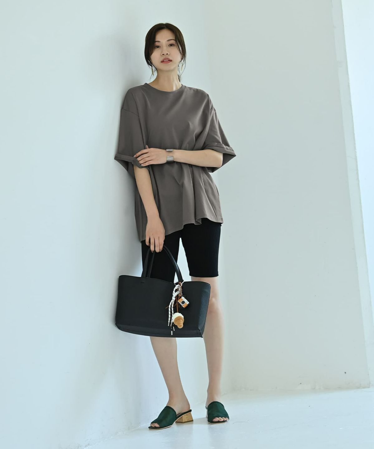 着用イメージ 172cm ホワイト