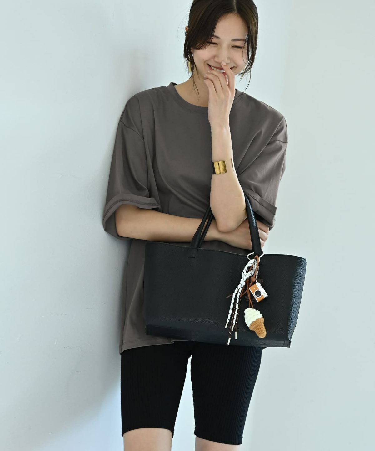 着用イメージ 172cm ホワイト