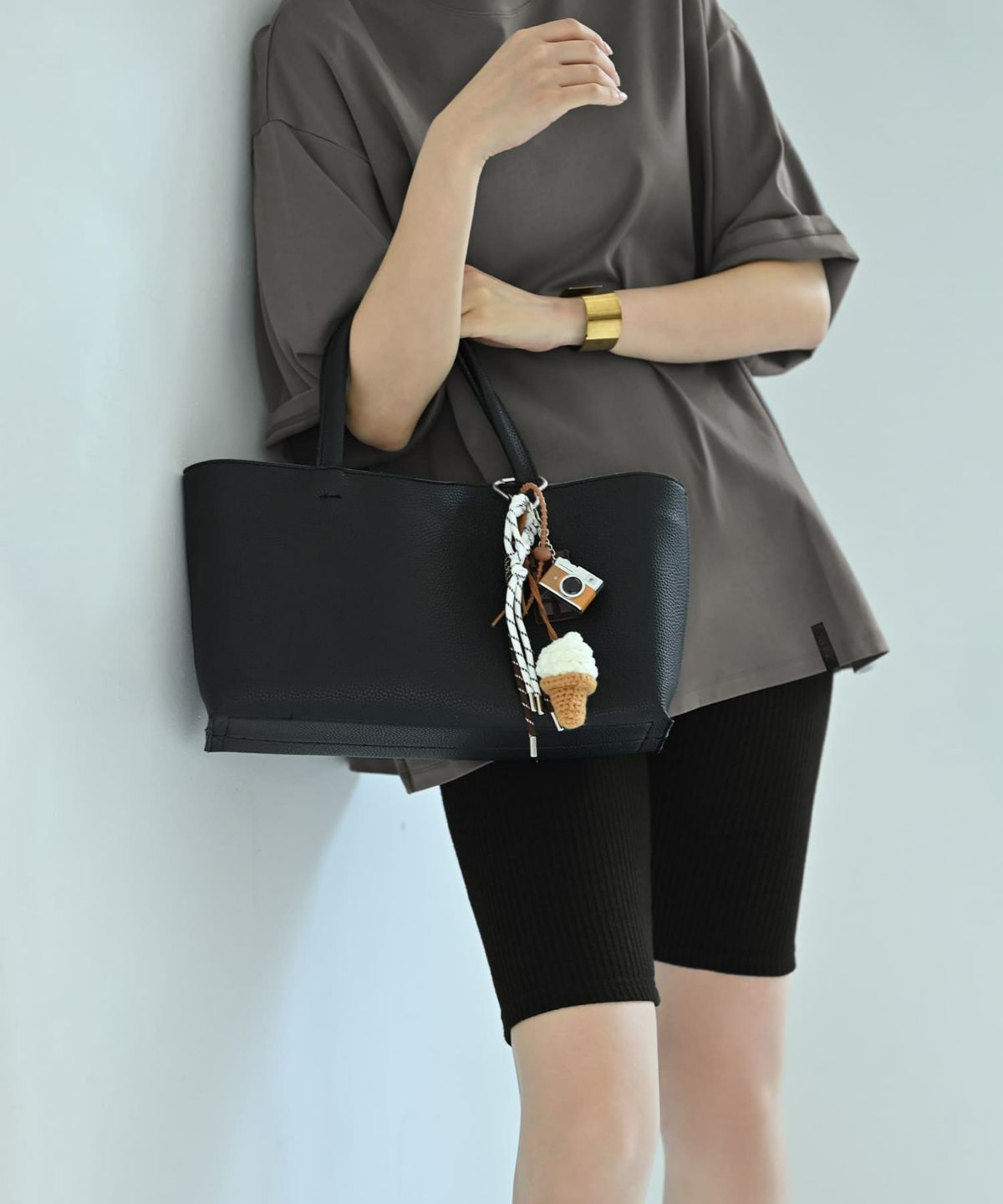 着用イメージ 172cm ホワイト