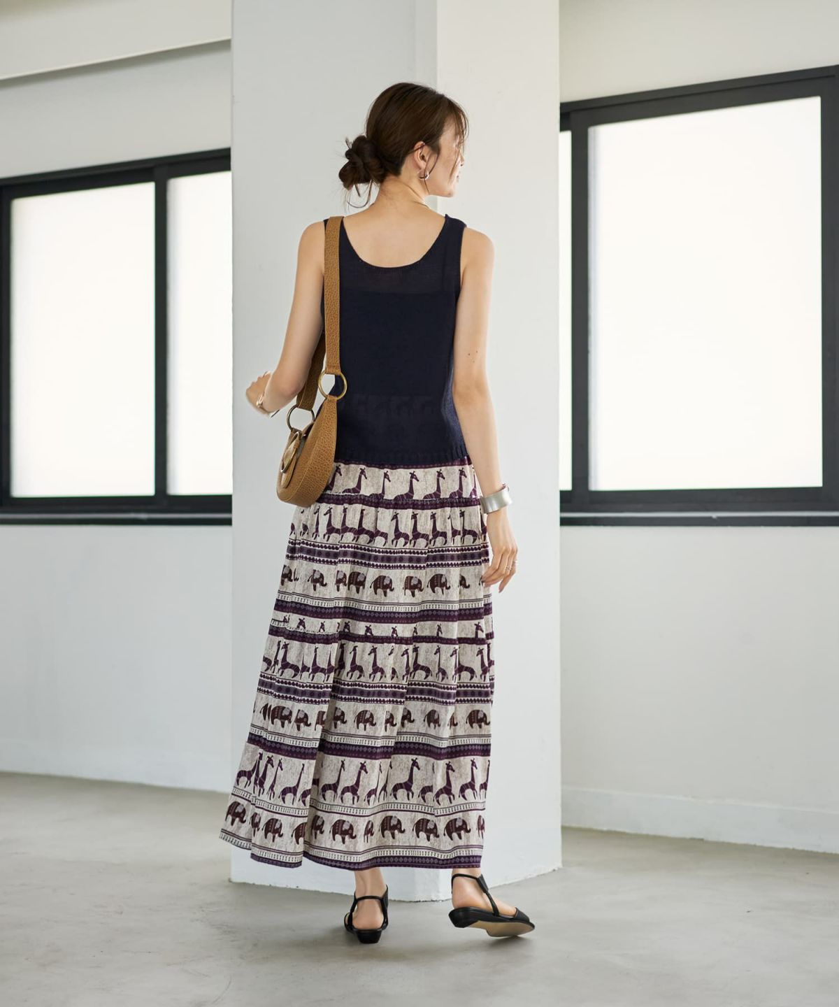 着用イメージ 166cm ホワイトミックス