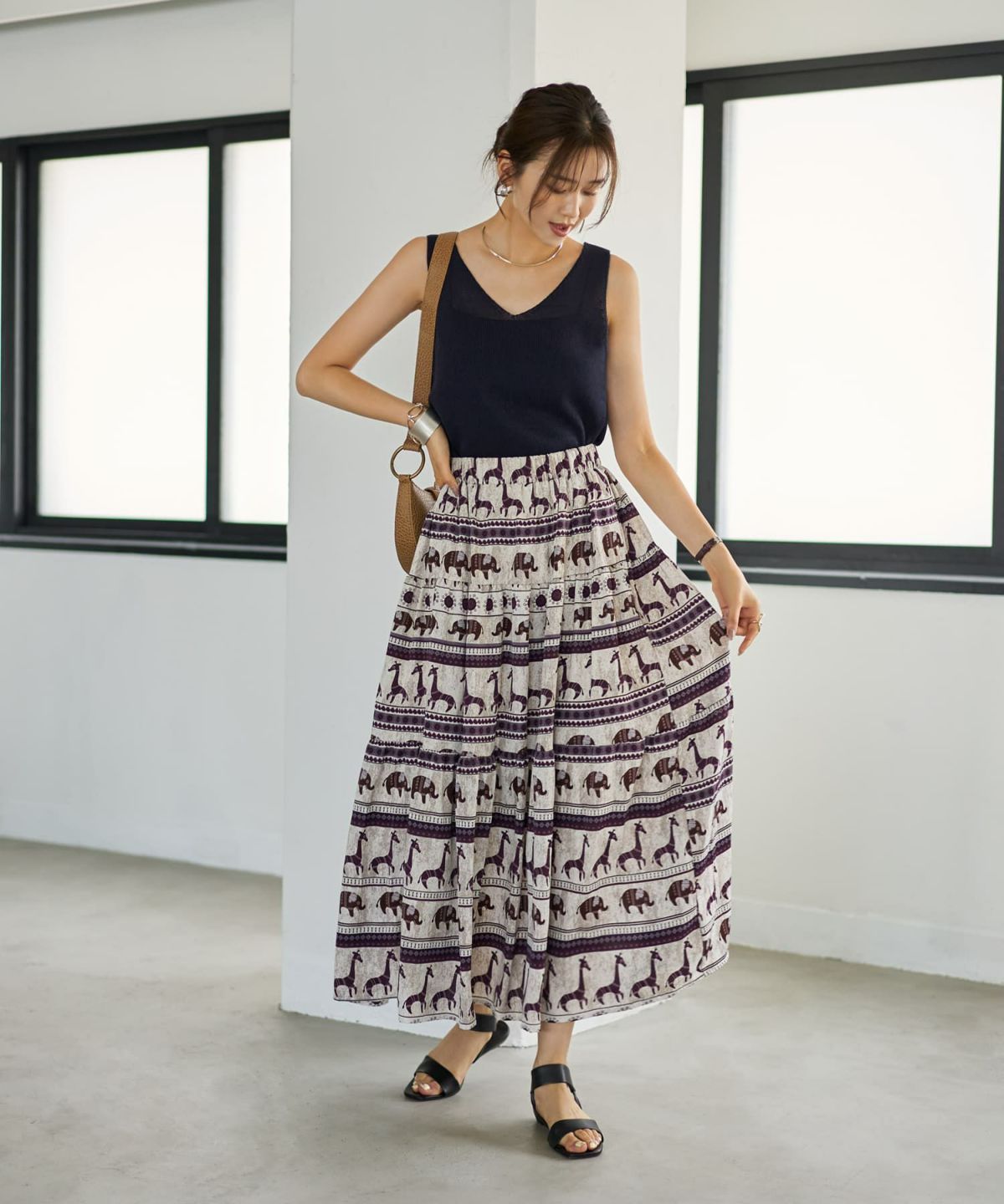 着用イメージ 166cm ホワイトミックス