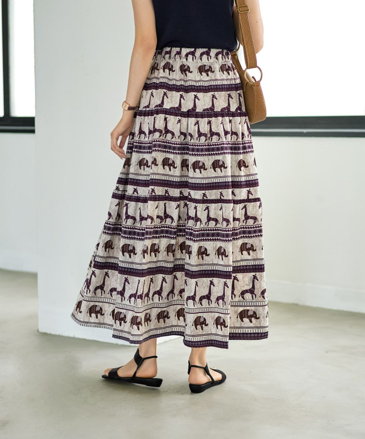 着用イメージ 166cm ホワイトミックス