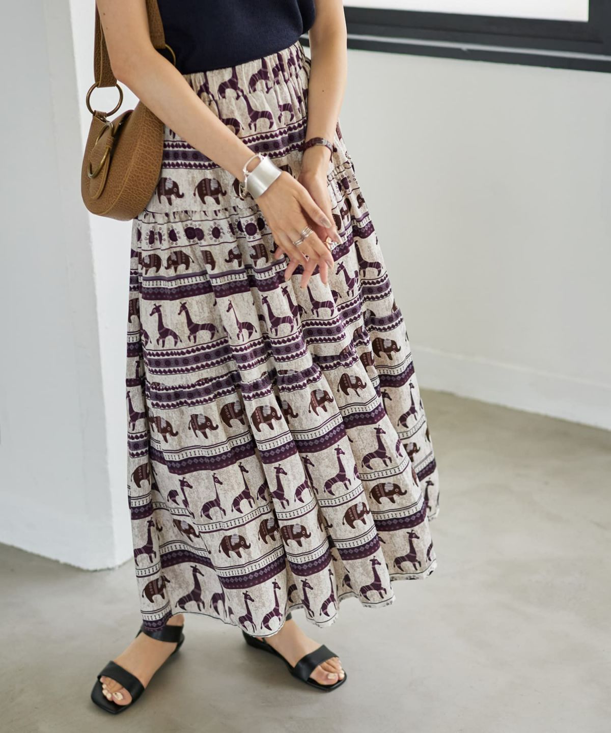 着用イメージ 166cm ホワイトミックス