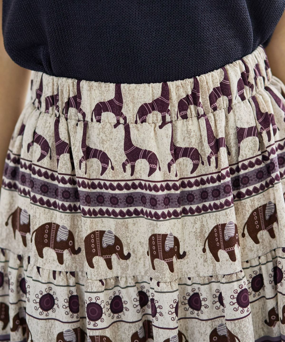 着用イメージ 166cm ホワイトミックス