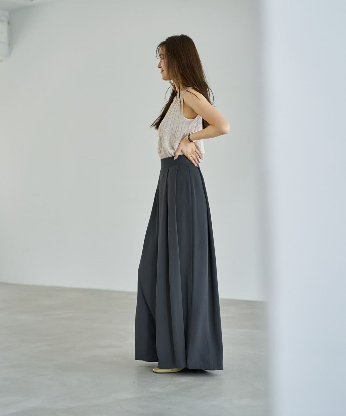 着用イメージ 166cm チャコール Sサイズ