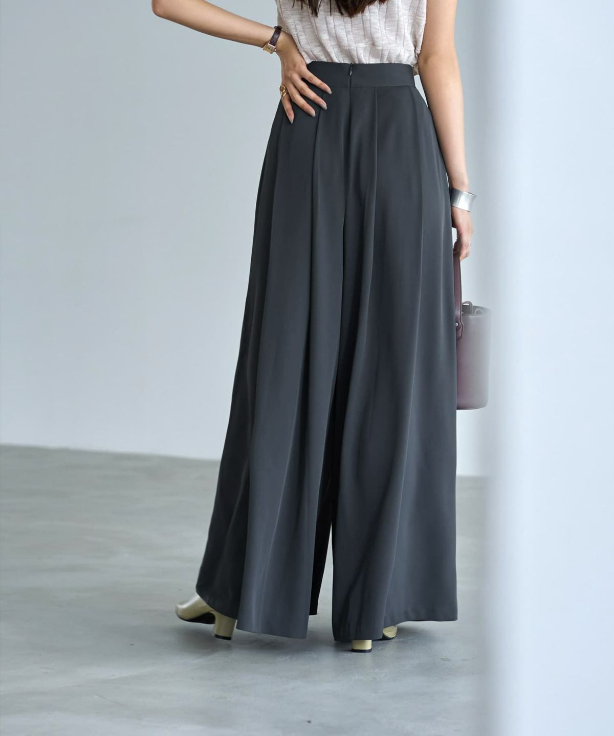 着用イメージ 166cm チャコール Sサイズ