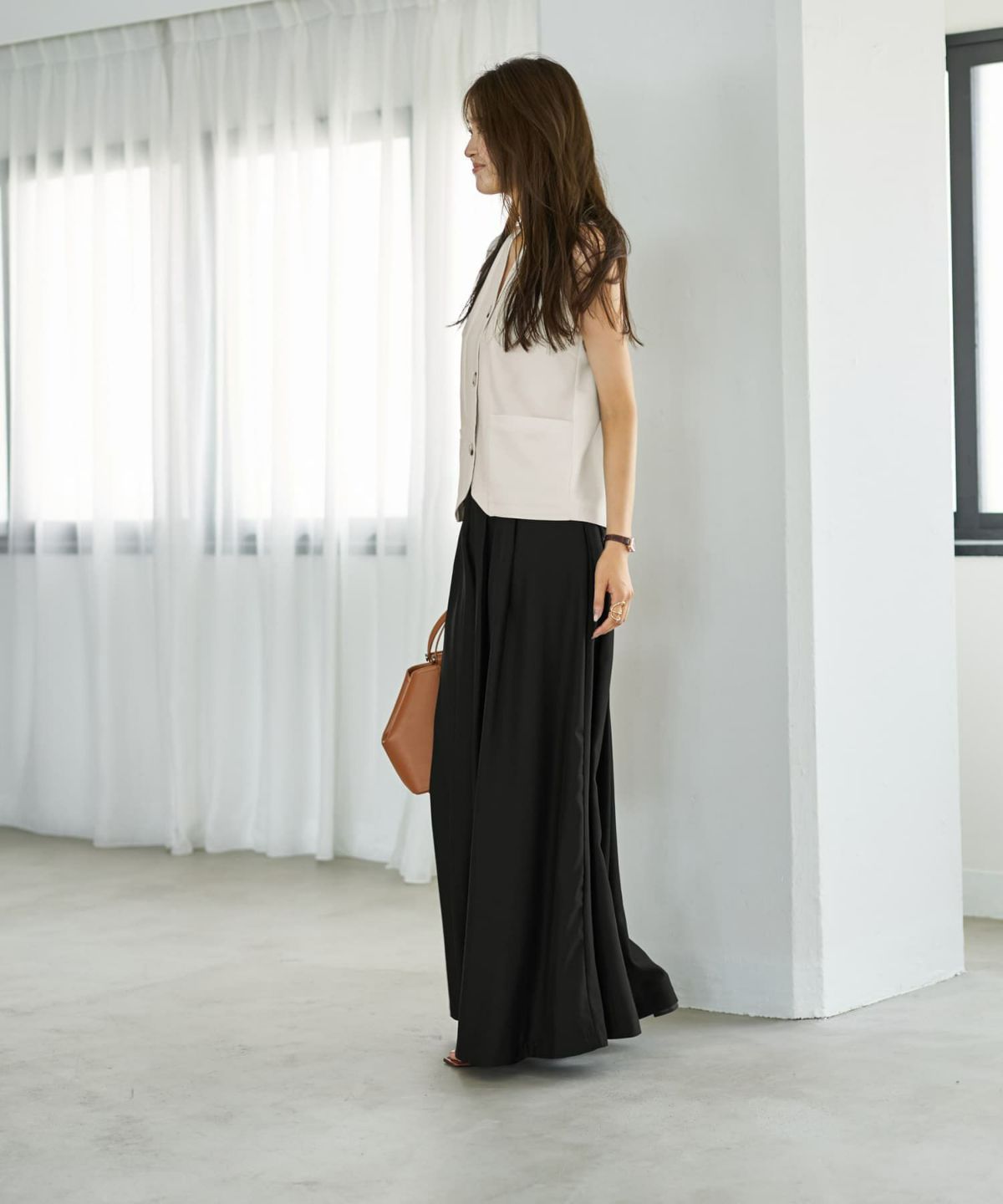 着用イメージ 166cm ブラック Sサイズ