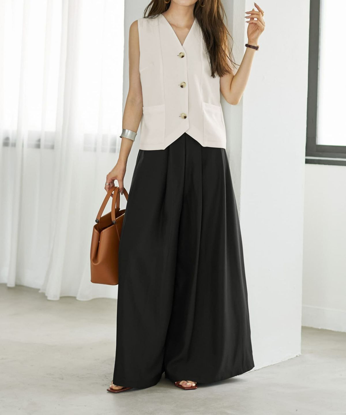 着用イメージ 166cm ブラック Sサイズ