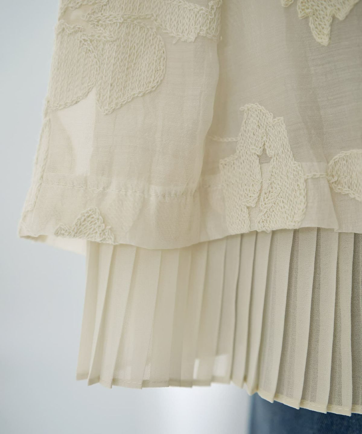 着用イメージ 166cm エクリュ