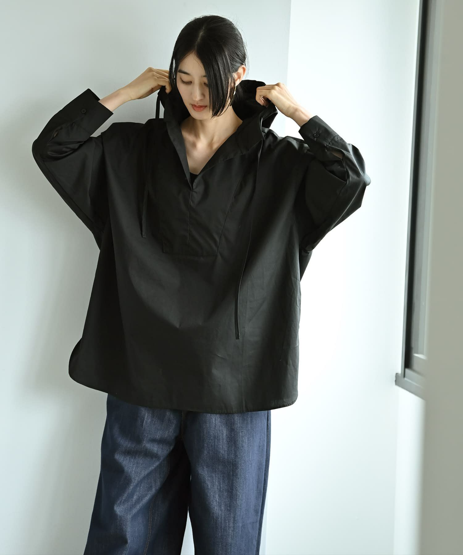 着用イメージ 170cm ブラック