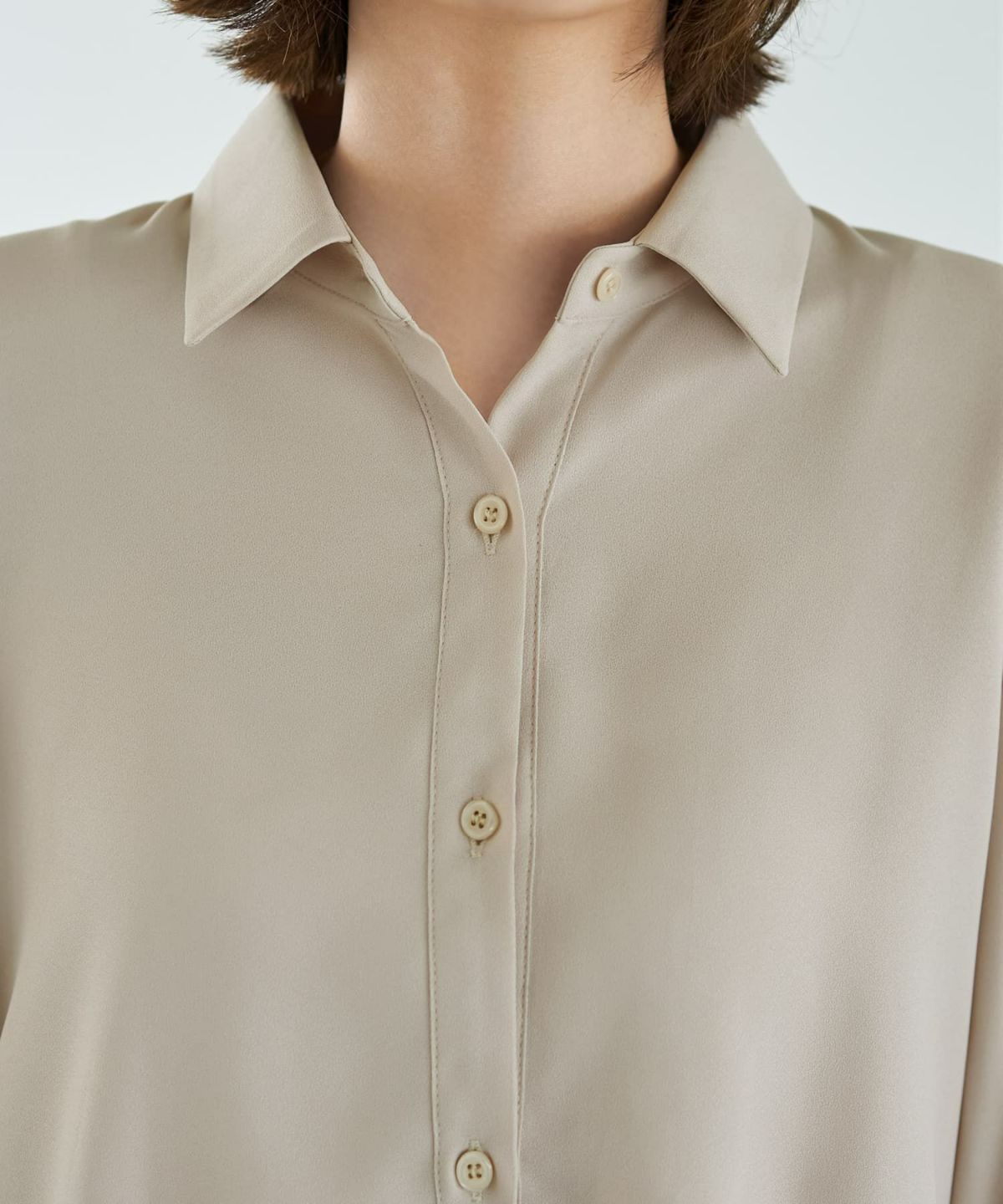 着用イメージ 167cm ライトベージュ