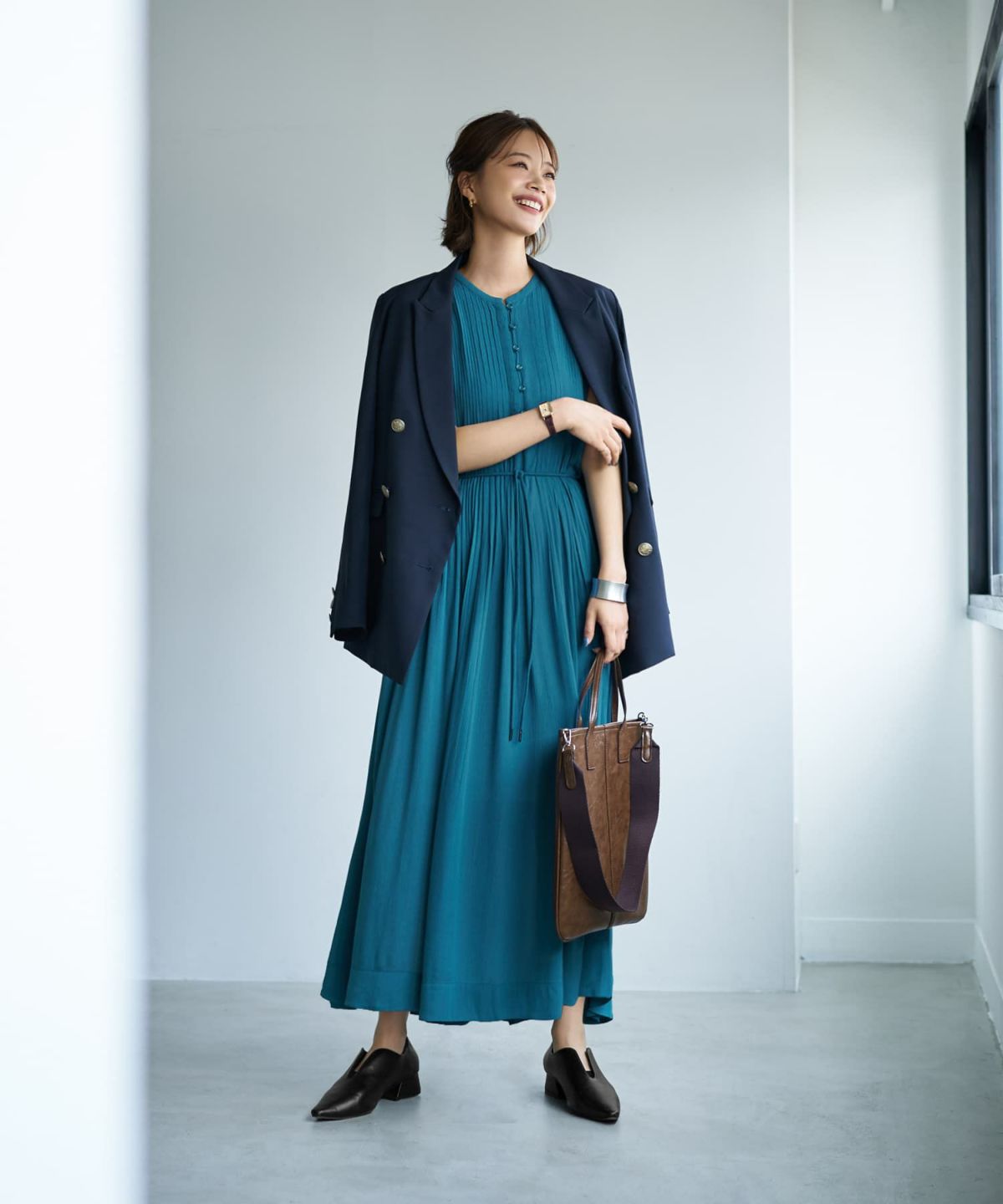 着用イメージ 167cm シアンブルー 02サイズ