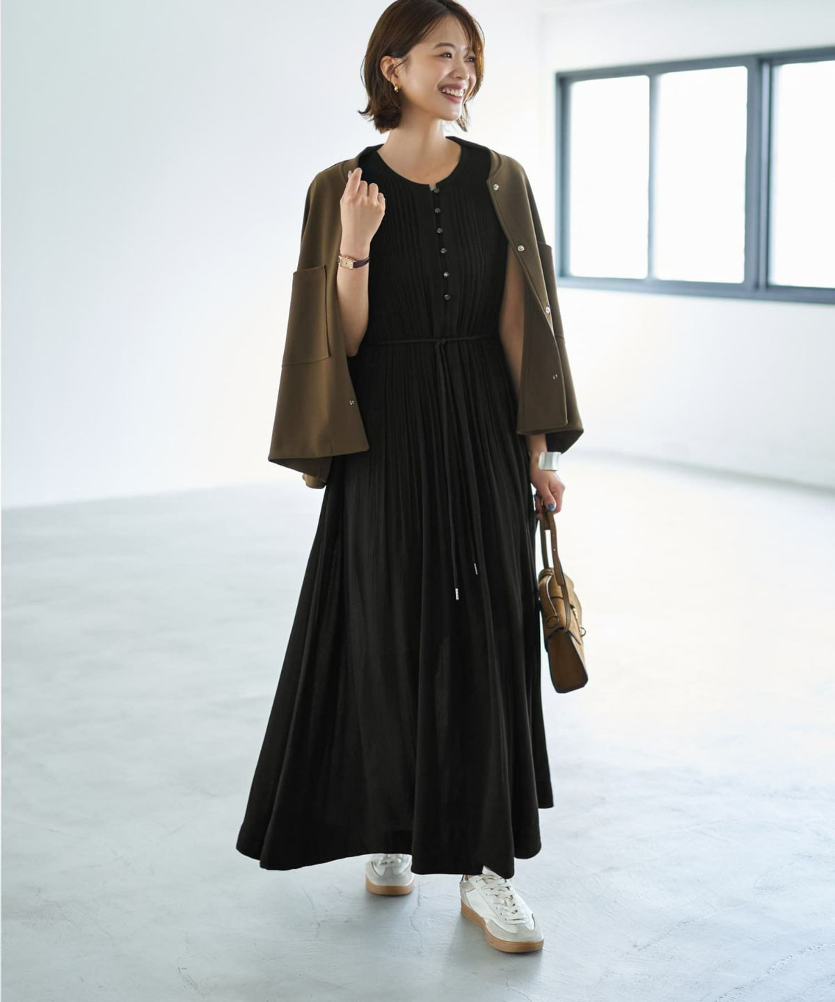 着用イメージ 167cm ブラック 02サイズ