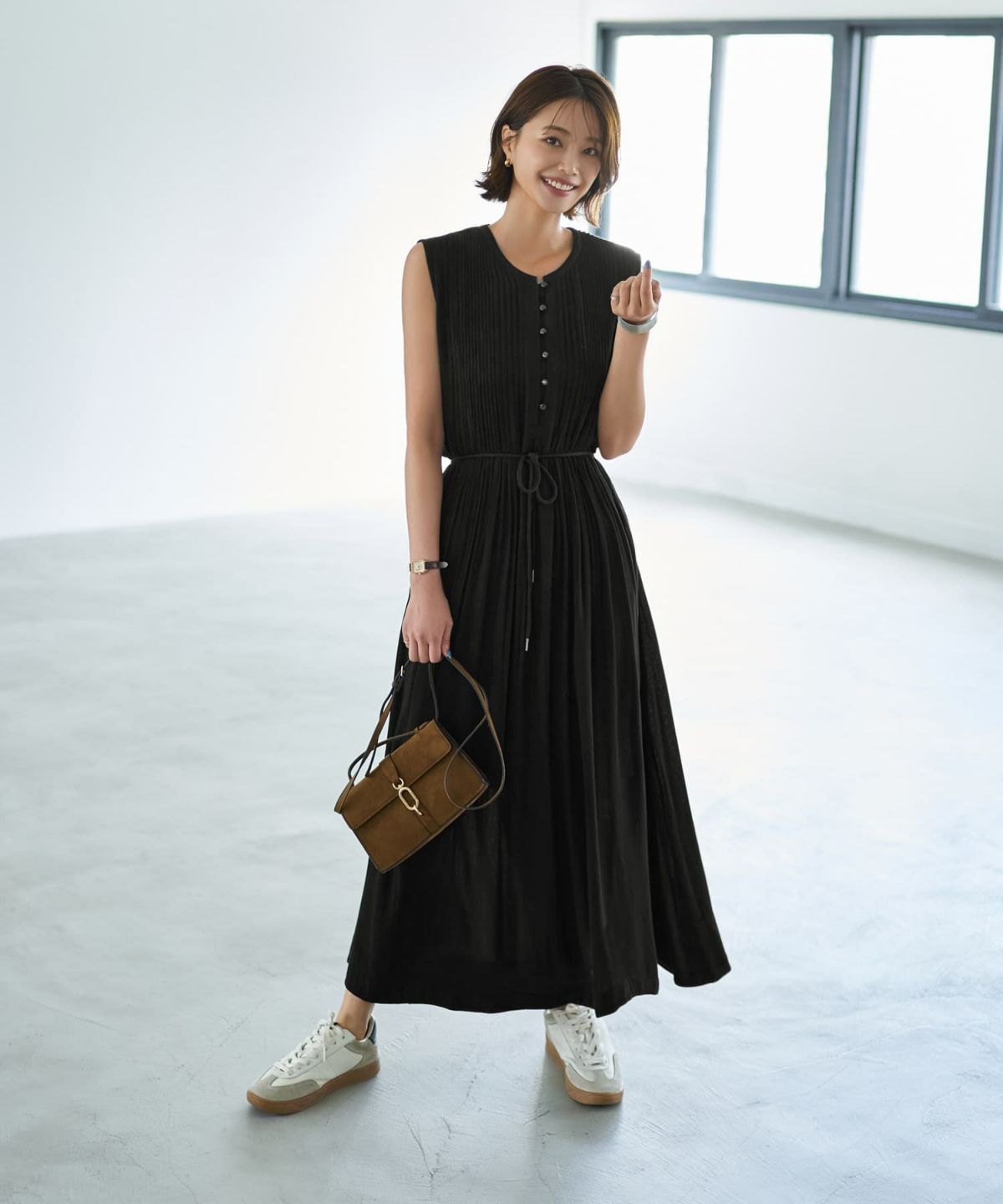 着用イメージ 167cm ブラック 02サイズ