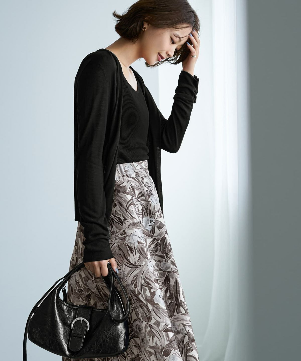 着用イメージ 167cm ブラック