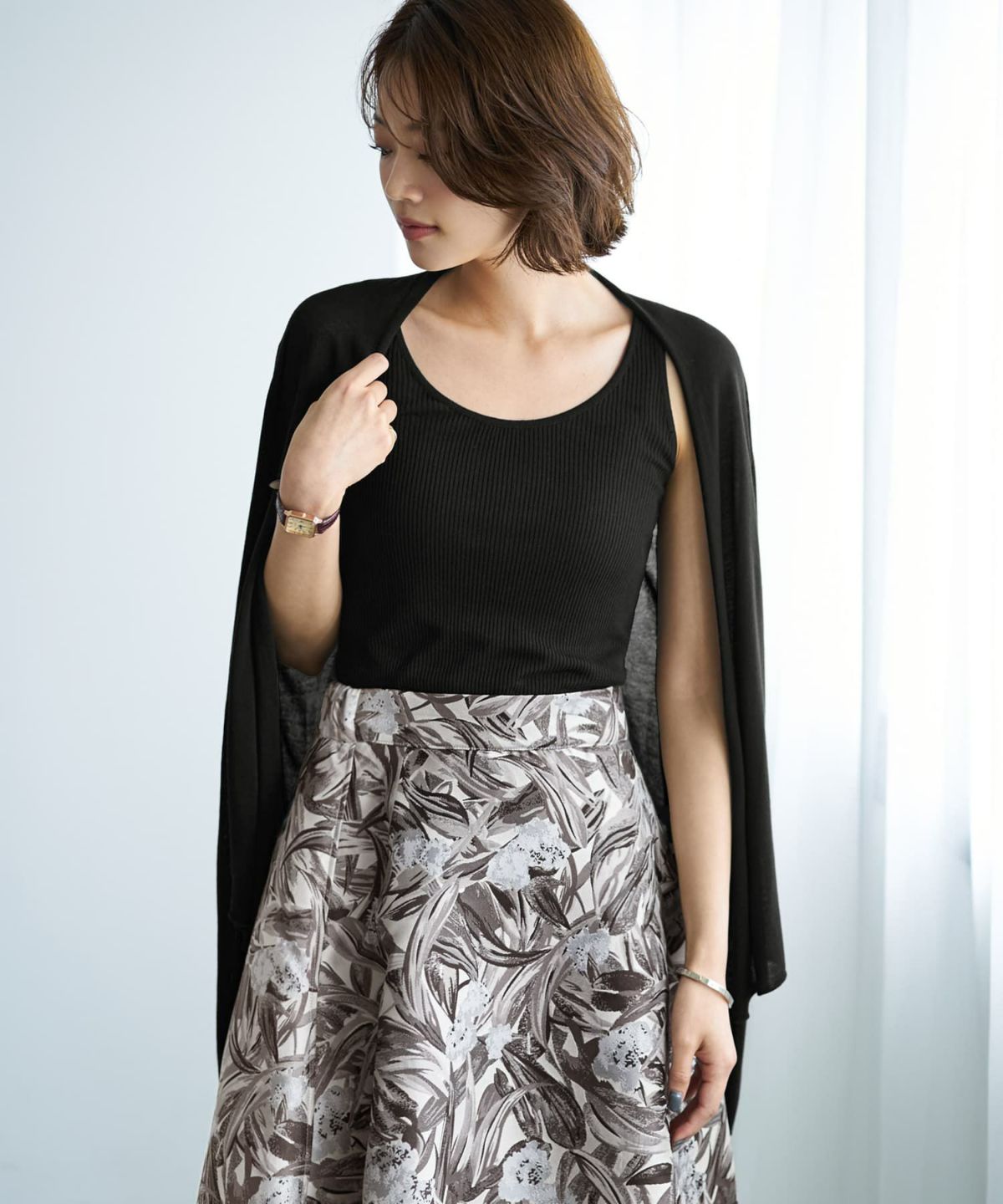 着用イメージ 167cm ブラック