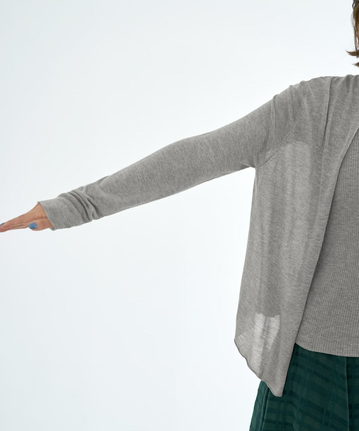 着用イメージ 167cm ライトグレー