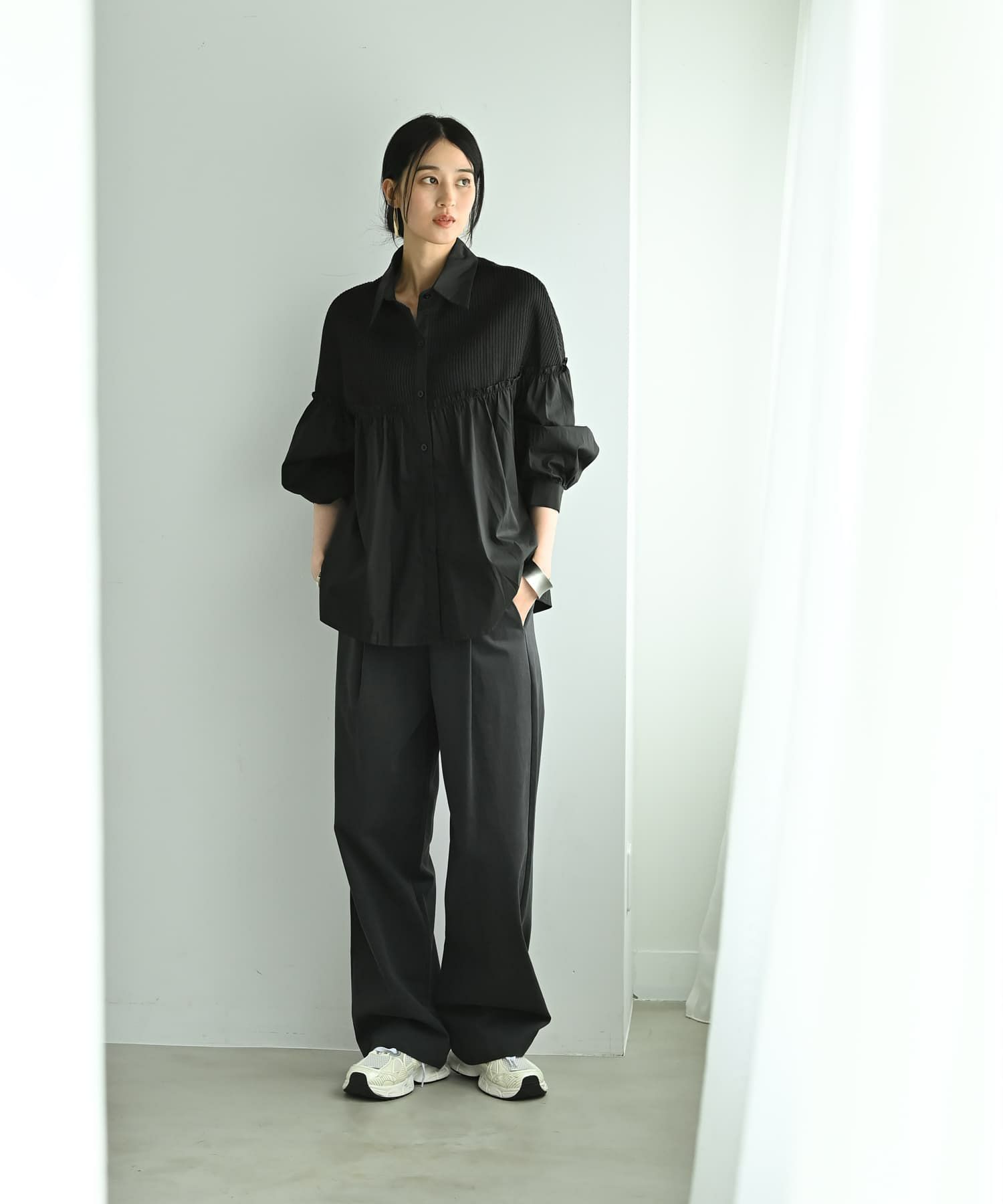 着用イメージ 170cm ブラック