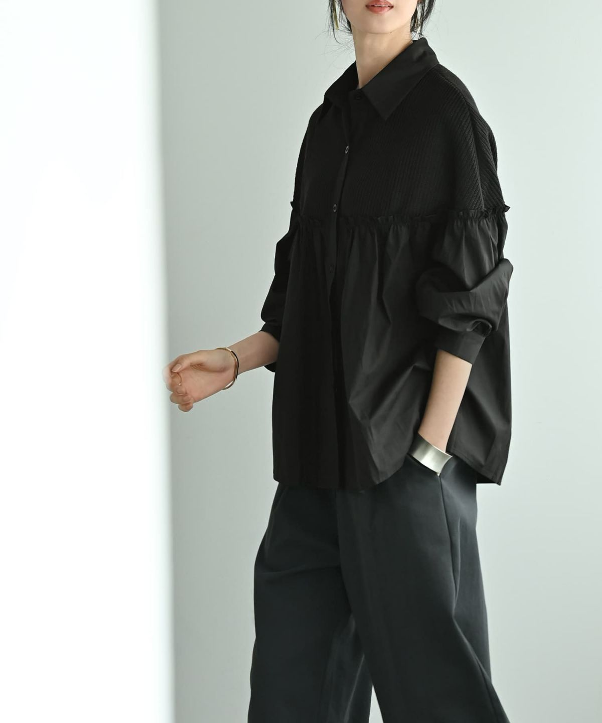 着用イメージ 170cm ブラック