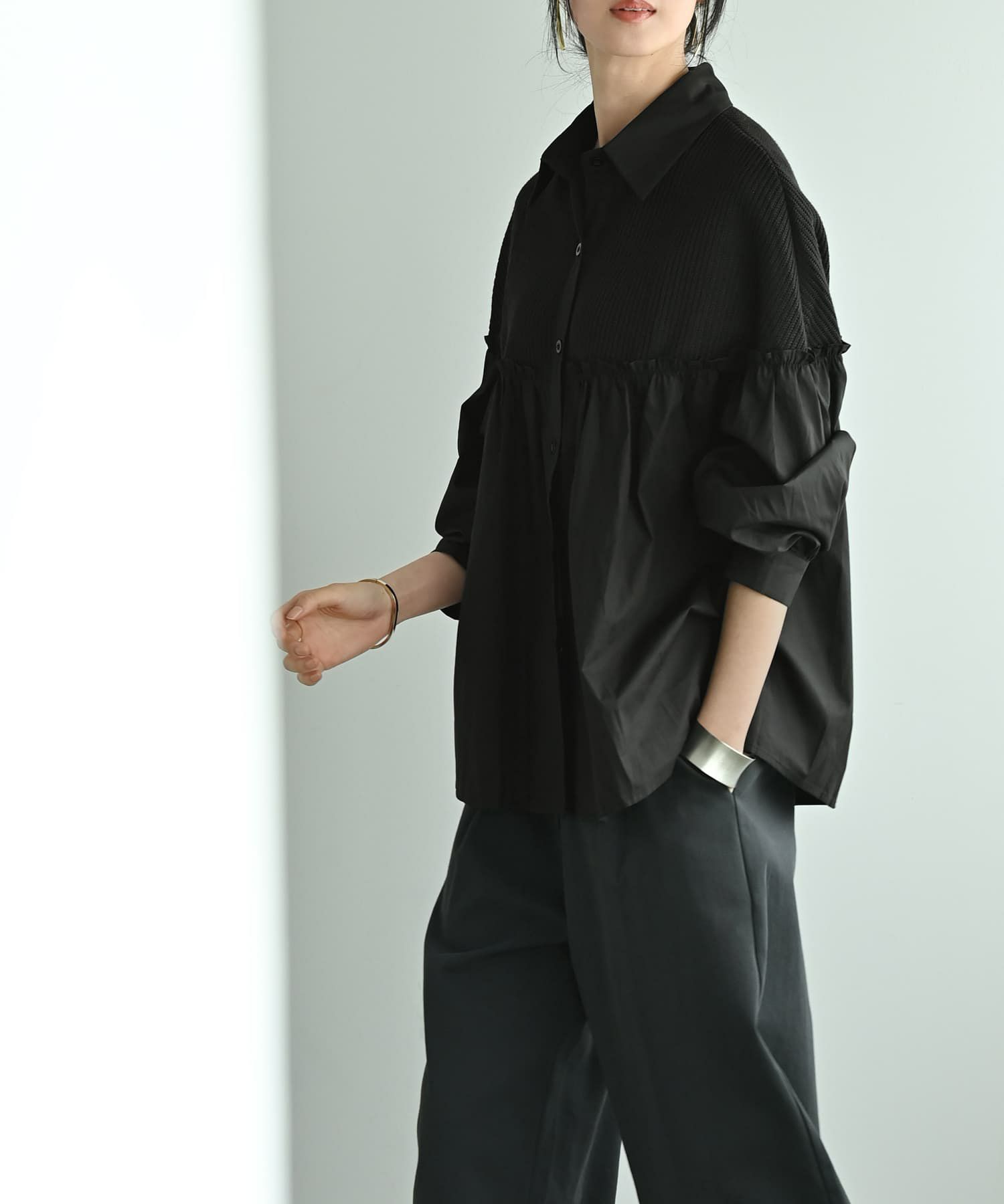 着用イメージ 170cm ブラック