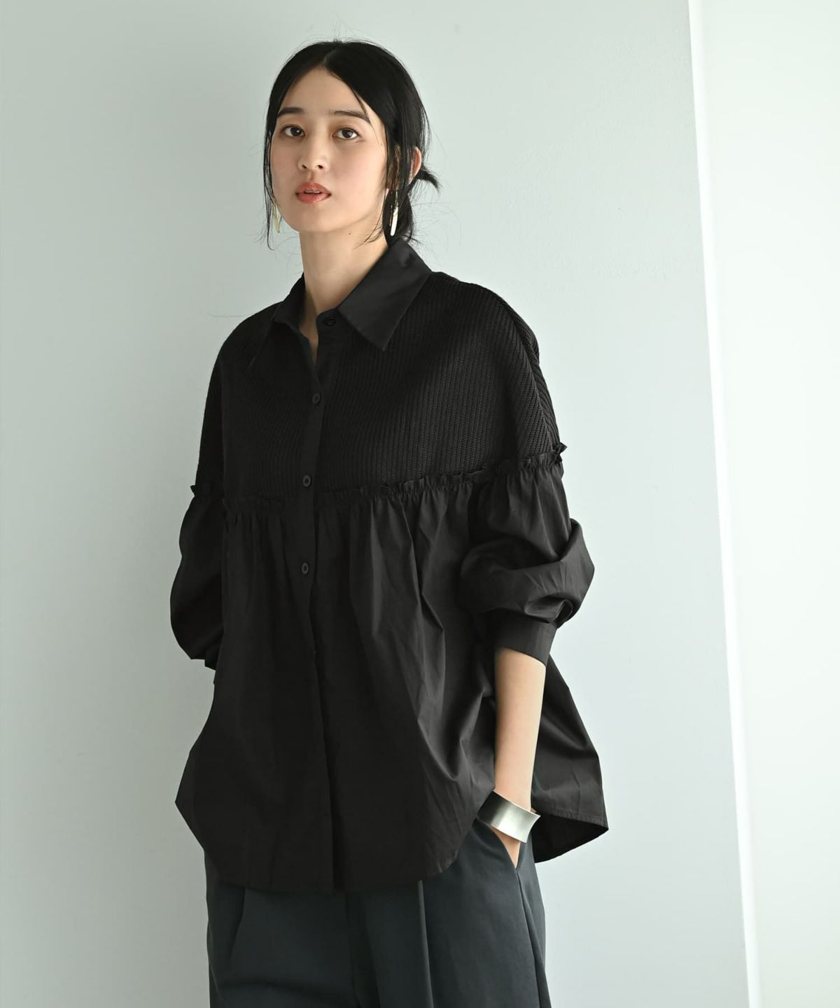 着用イメージ 170cm ブラック