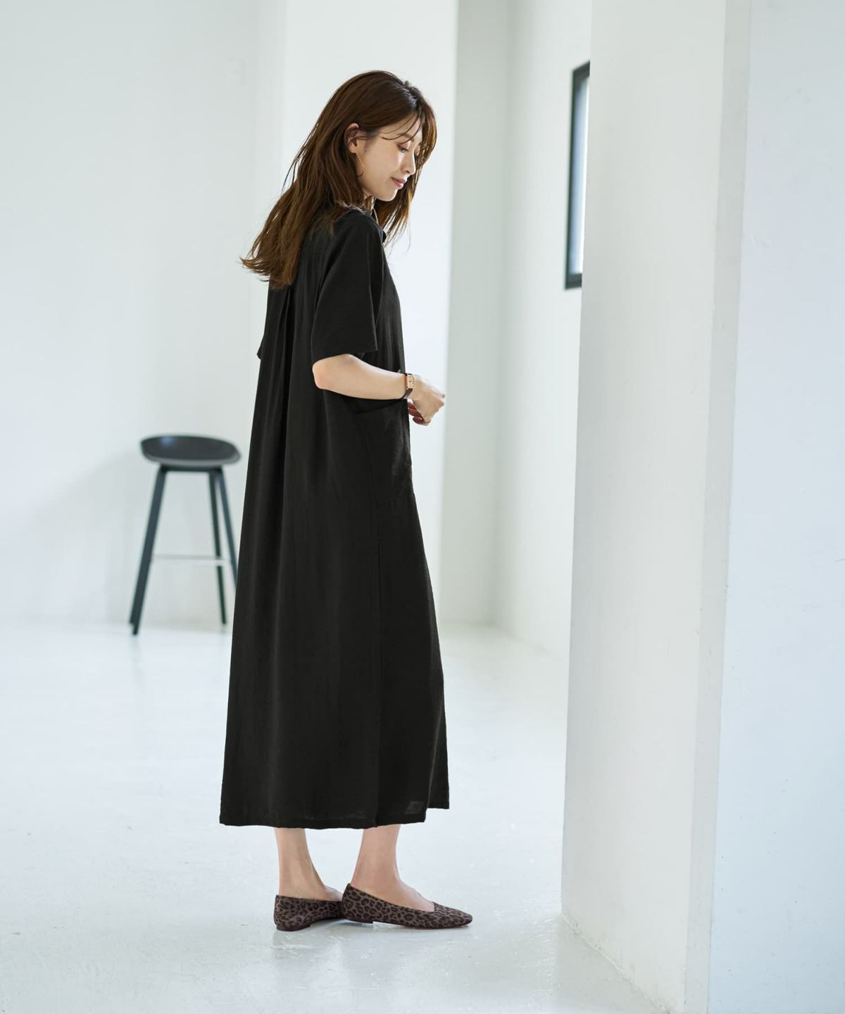 着用イメージ 167cm ブラック