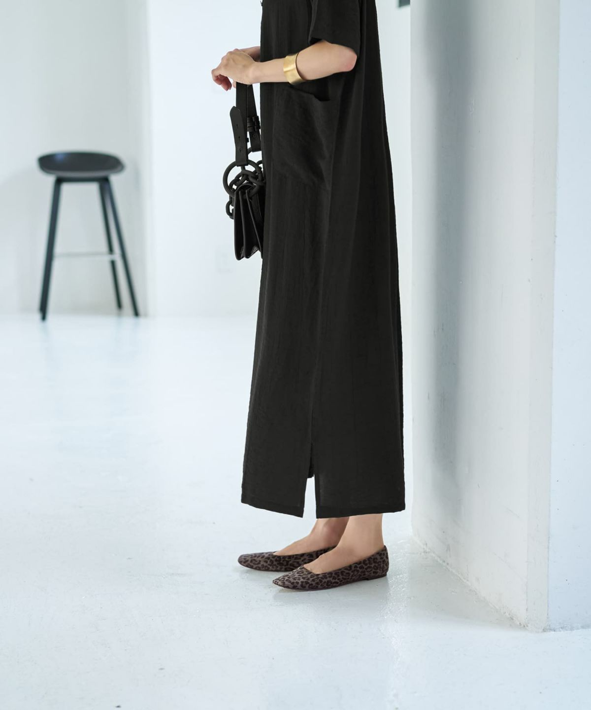 着用イメージ 167cm ブラック