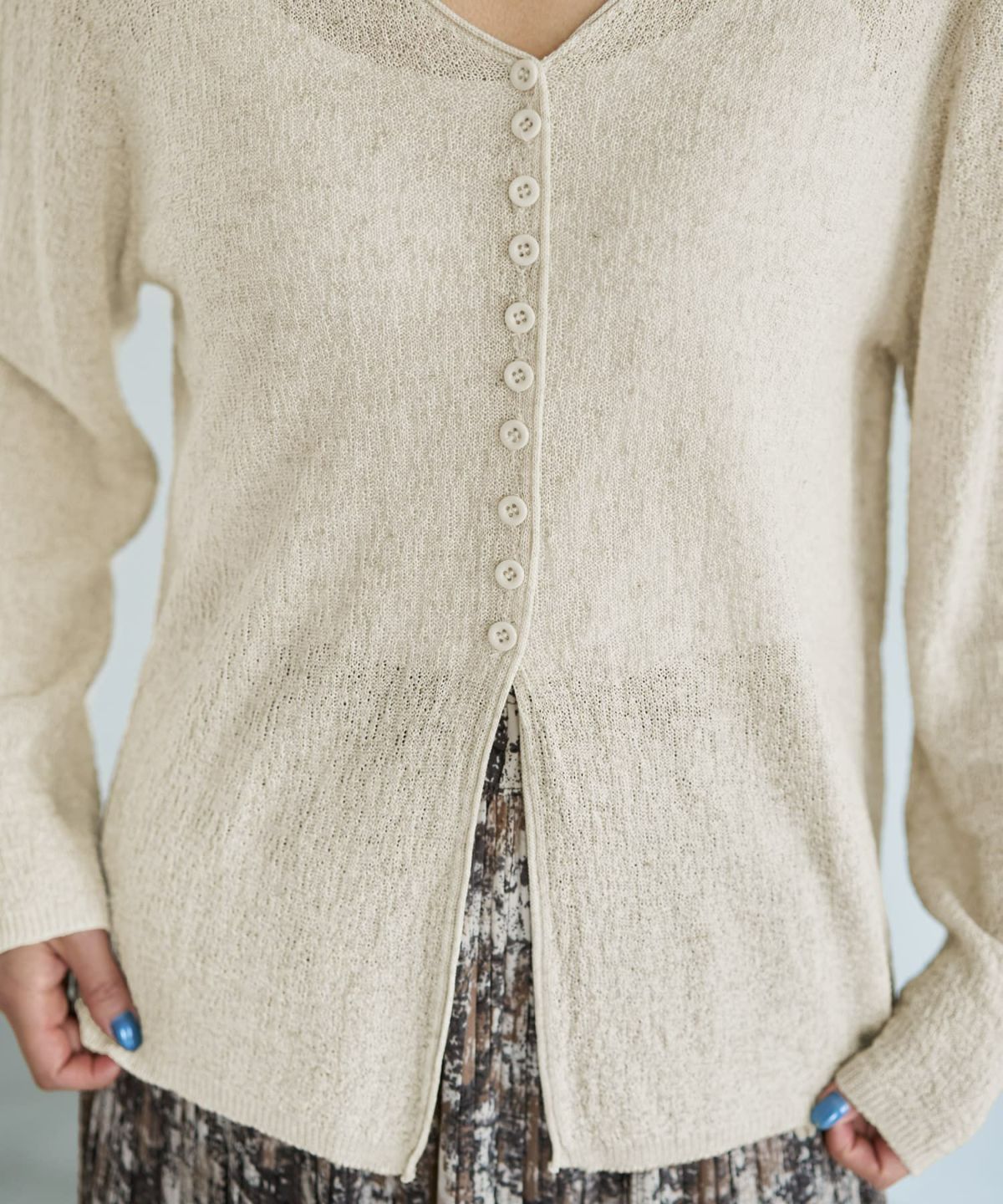 着用イメージ 167cm ライトベージュ