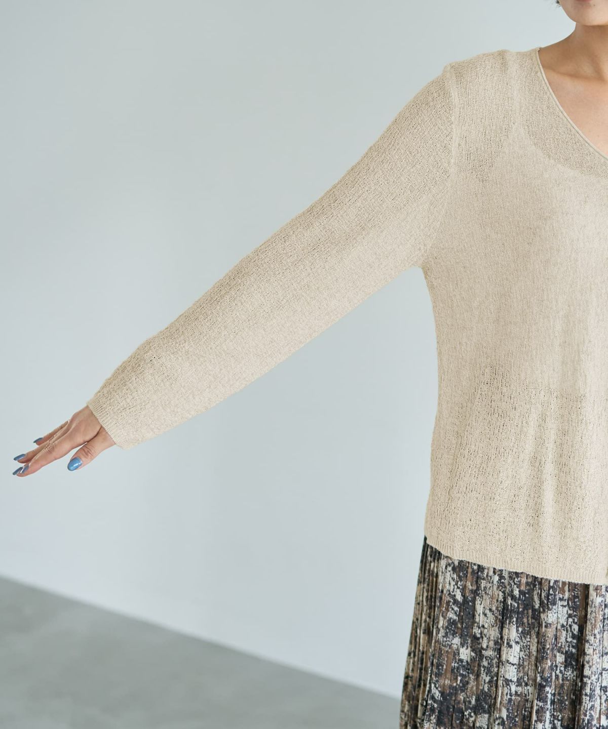 着用イメージ 167cm ライトベージュ