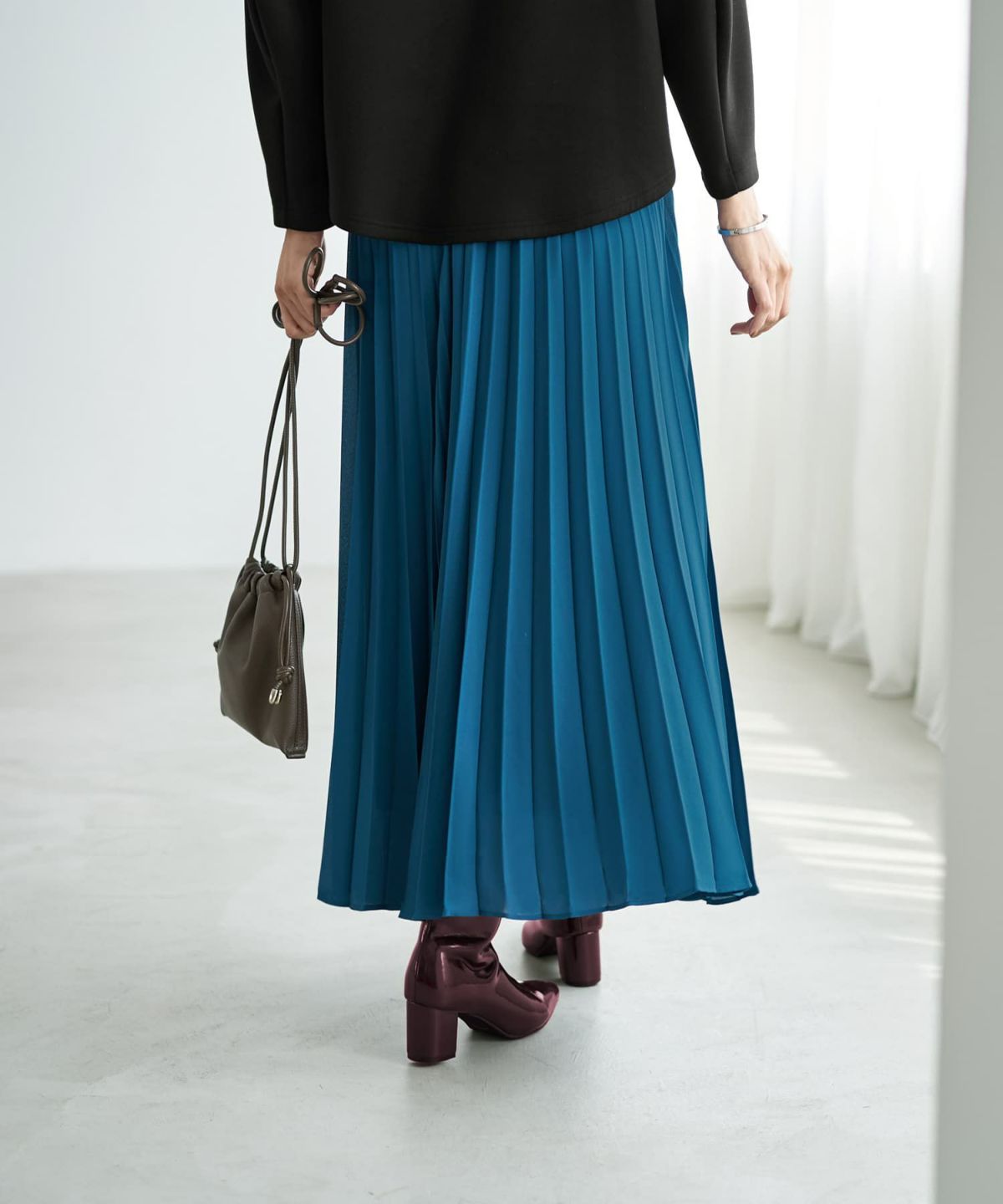 着用イメージ 166cm シアンブルー 02サイズ