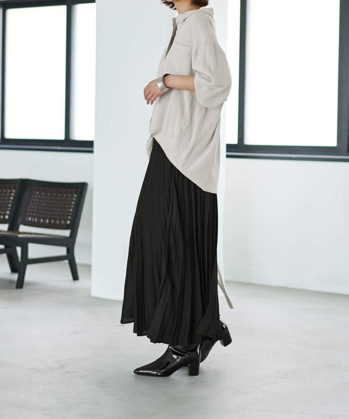 着用イメージ 167cm ブラック 02サイズ