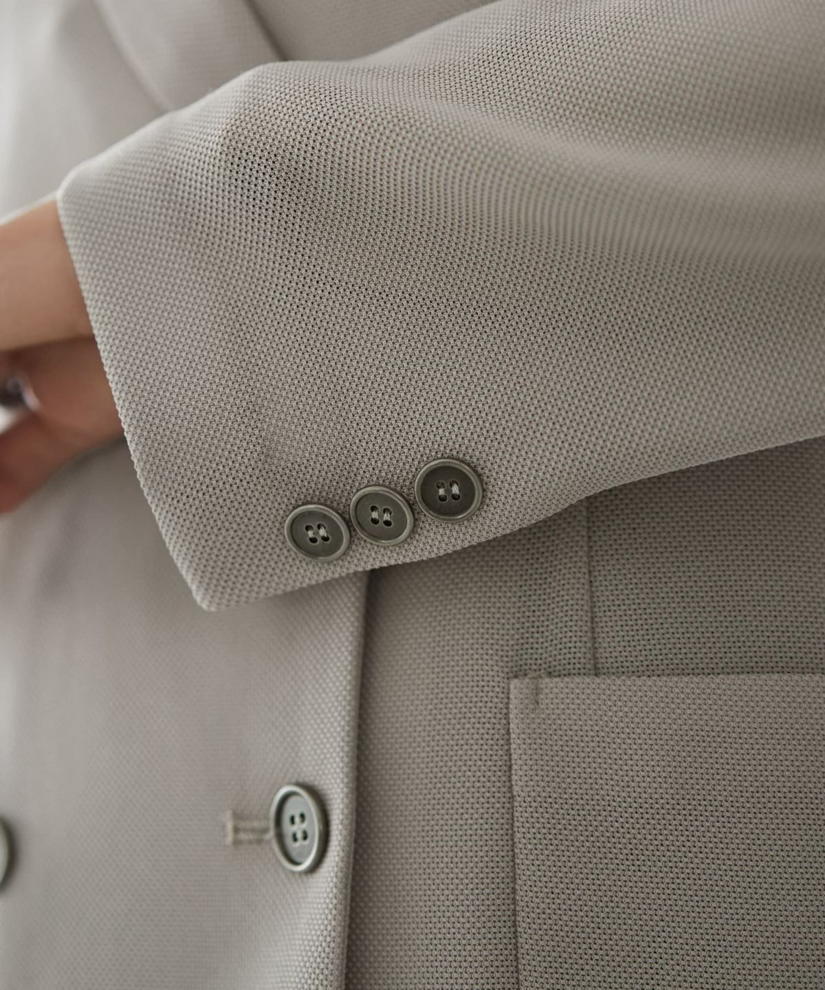 着用イメージ 166cm グレージュ