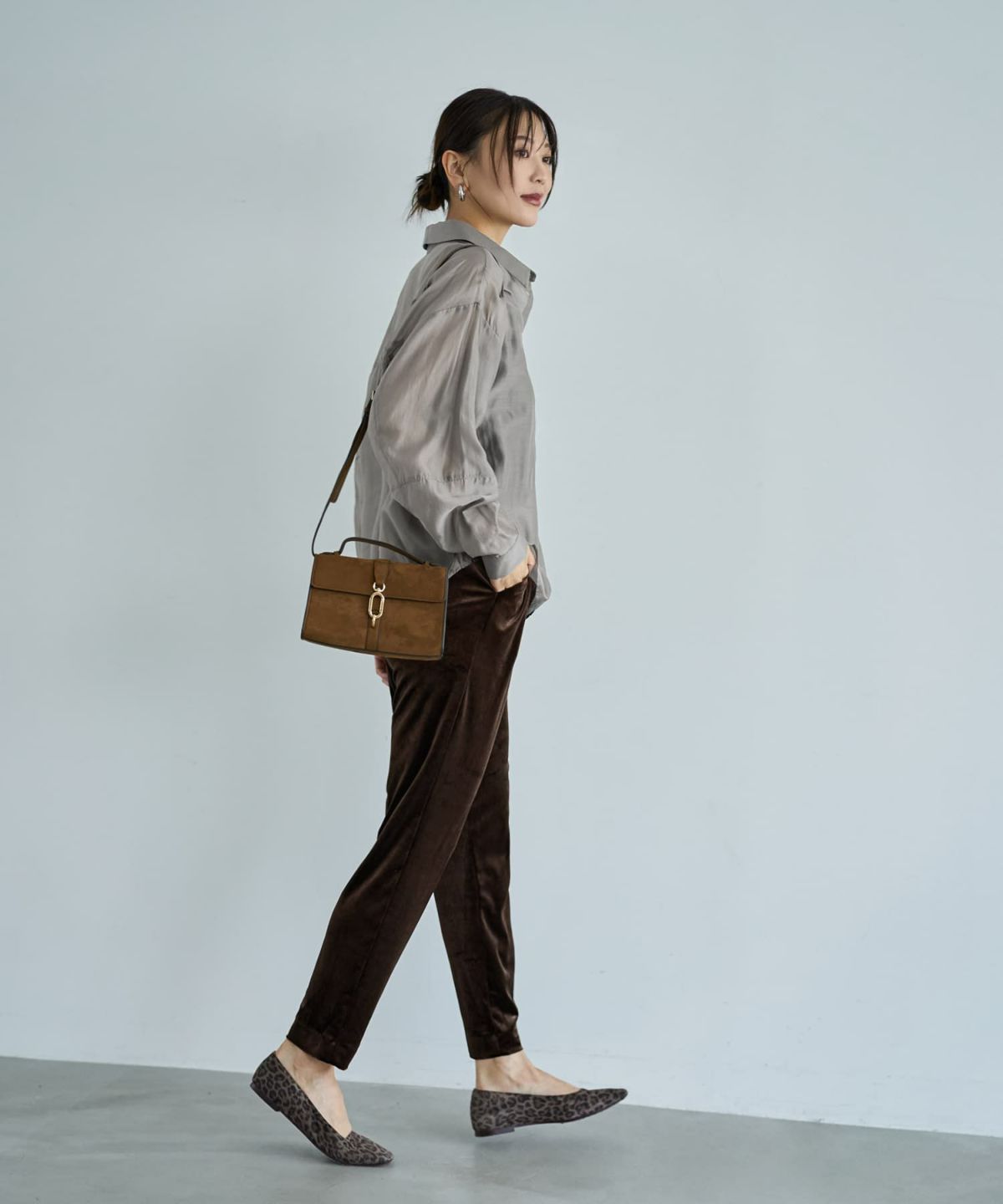 着用イメージ 166cm ストーン